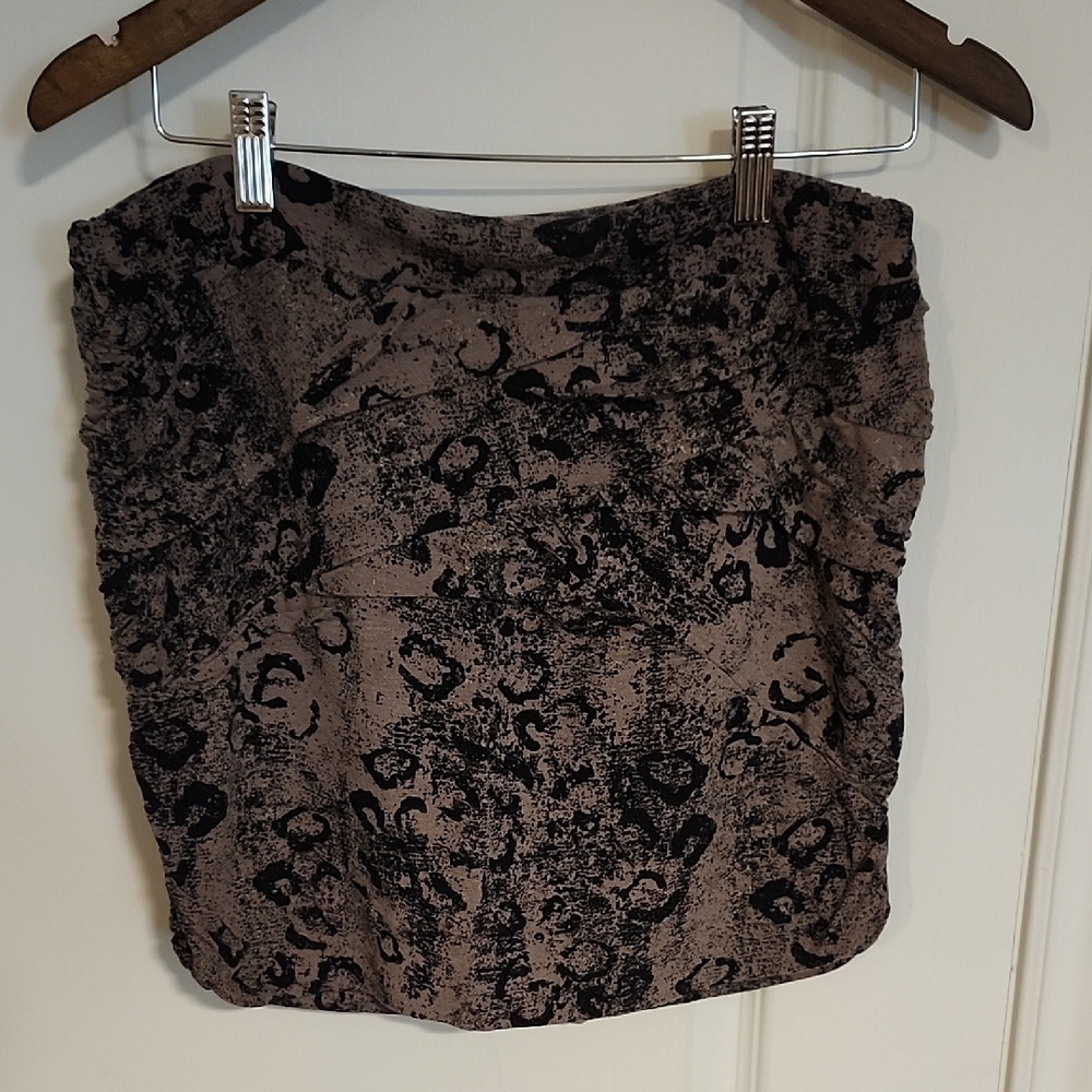 Dynamite Black and Brown Pencil Skirt